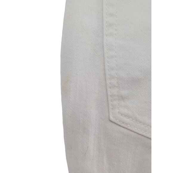 Mid-Rise Flare Crop Jeans J.Crew Womens Size 26 White Denim All-Day Stretch - Picture 6 of 11